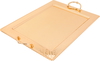 Al Saif Gallery steel tray set, 3 pieces, rectangular, engraved - gold product image 2