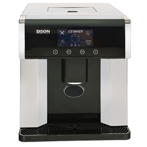 Edison Ice Maker And Water Dispenser, 1.8 Liter - Black Silver product image