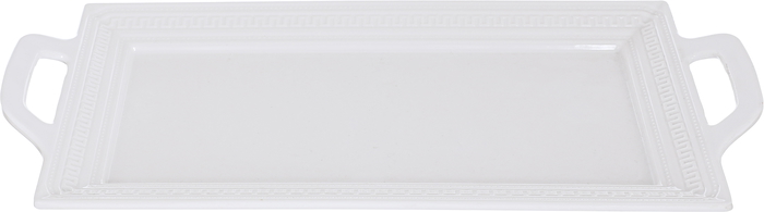 Tofaria Al Saif Gallery Melamine, 15 inches, rectangular with handle - white product image 1