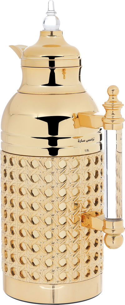 Al Saif Gallery Sarah Steel Thermos Set, 1/1 Liter, 2 Pieces - Gold product image 5