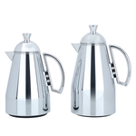 Al Saif Gallery Ruwaida Steel Thermos Set, 2 Pieces, 0.7/1 Liter - Silver product image 1