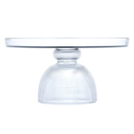 Al Saif Gallery Glass Cake Serving Stand, 31.8 x 31.8 x 17 cm, Round - Clear product image 1