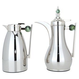 Al Saif Gallery Alaa Thermos Set Steel, 1/1 Liter, 2 Pieces - Silver product image