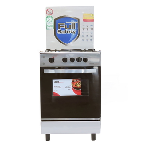 Dora DEGCFY5555A Gas Oven, 4 Burners, Full Safety, 55*55 cm, Steel, Silver product image