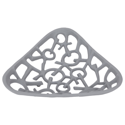 Al Saif Gallery Plastic Serving Plate, Hollow Triangle - Gray product image 2