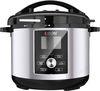 Edison Granite Pot Electric Pressure Cooker, 1000 Watts, 6 Liters, 11 Functions - Silver Black product image 1