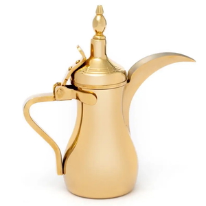 Al Saif Gallery Steel Dallah, 700 Ml - Gold product image