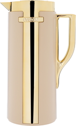 Everest Widad Glass Thermos, 1 Liter, Plastic Exterior - Beige product image 1