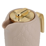 Timeless Al Saif Gallery plastic rattan thermos, 1 litre, golden-light brown handle product image 4