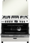 Edison Master Chef Steel standing gas oven, 90 x 60 cm, 5 burners, digital display, self-ignition, full safety - silver product image 4