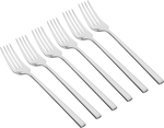 Al Saif Gallery Sola Steel Cutlery Fork Set, Plain, 6 Pieces - Silver product image 1