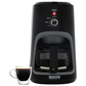 ماكينة قهوة و مطحنة إديسون، 900 واط، 36 جرام - اسود product image