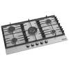 Edison EDGS-90-8 Built-in Gas Hob, 5 Burners, 60×90 cm, Grey product image 1