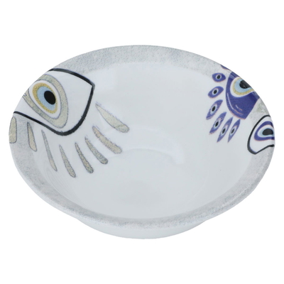 Al Saif Gallery porcelain serving plate, 12 round, deep - white product image 2