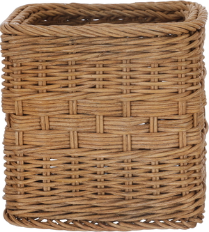 Al Saif Gallery Wicker Basket, 16.5 x 13 x 16.2 cm, Square - Brown product image