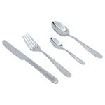 Al Saif Gallery steel cutlery set, 24 pieces - silver product image 1