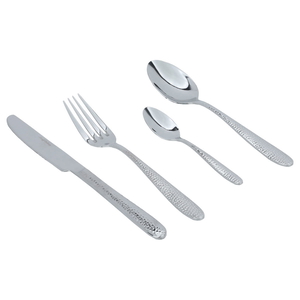 Al Saif Gallery steel cutlery set, 24 pieces - silver product image