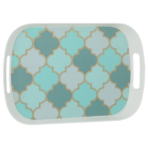 Al Saif Gallery Melamine Tofia with White Edges, 34 x 23 x 3 cm, Rectangle - Green product image