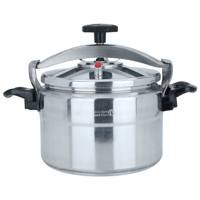 Alsaif Plus Aluminum Pressure Cooker, 9 Liter - Silver product image 1