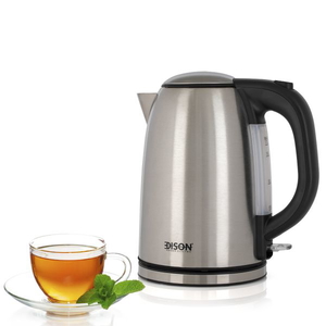 غلاية ماء استيل إديسون، 3100 واط، 1.7 لتر، KE02402A-CE - فضي اسود product image