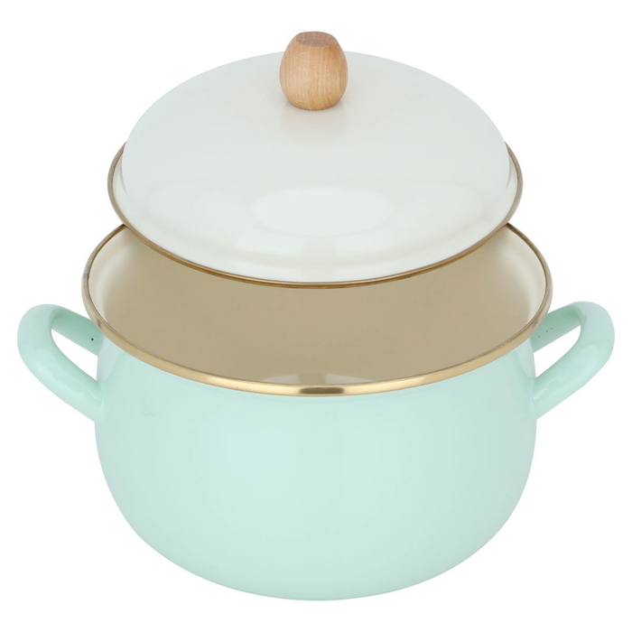 Al Saif Gallery Steel Pot, 20 cm - Light Green product image 2