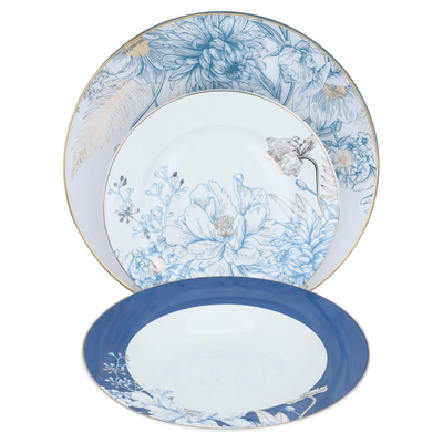 طقم سفرة بورسلان السيف غاليري، 86 قطعة - أبيض product image 3