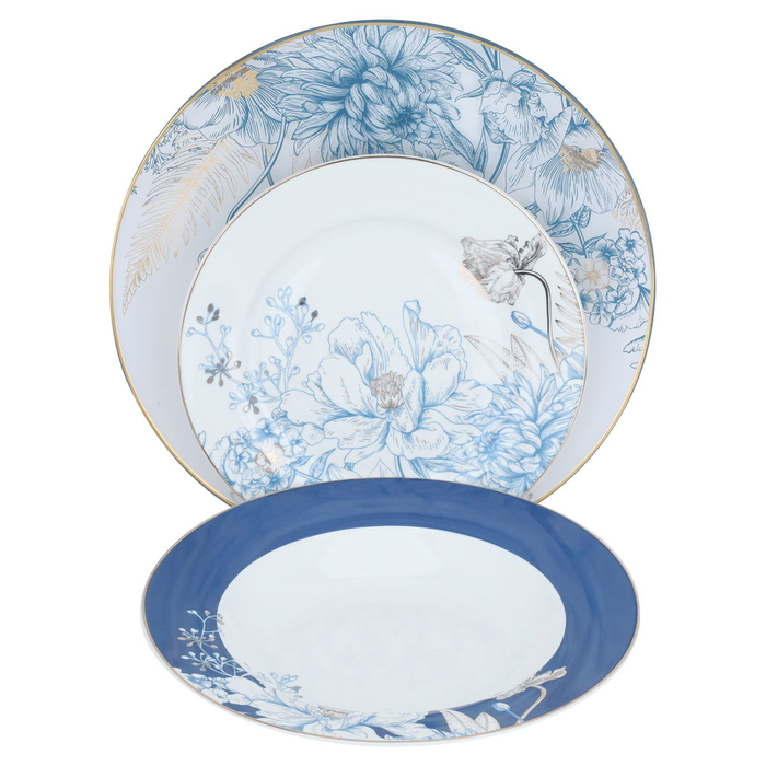 طقم سفرة بورسلان السيف غاليري، 86 قطعة - أبيض product image 3
