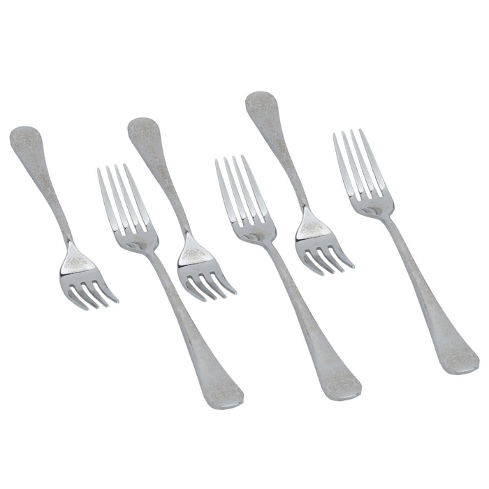 Al Saif Gallery steel cutlery set, 24 pieces - silver product image 3