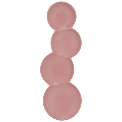 Al Saif Gallery Porcelain Serving Plate, Circles - Pink product image 2