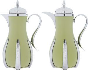 Al Saif Gallery Sana Plastic Thermos Set, 1 Liter - Light Green product image