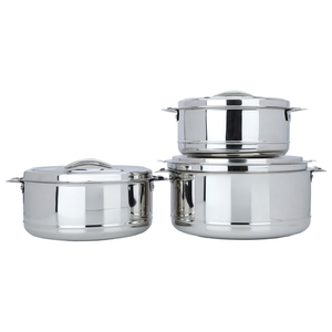 Al Saif Gallery Steel Food Container Set, 8500, 5000, 3500 ml - Silver product image