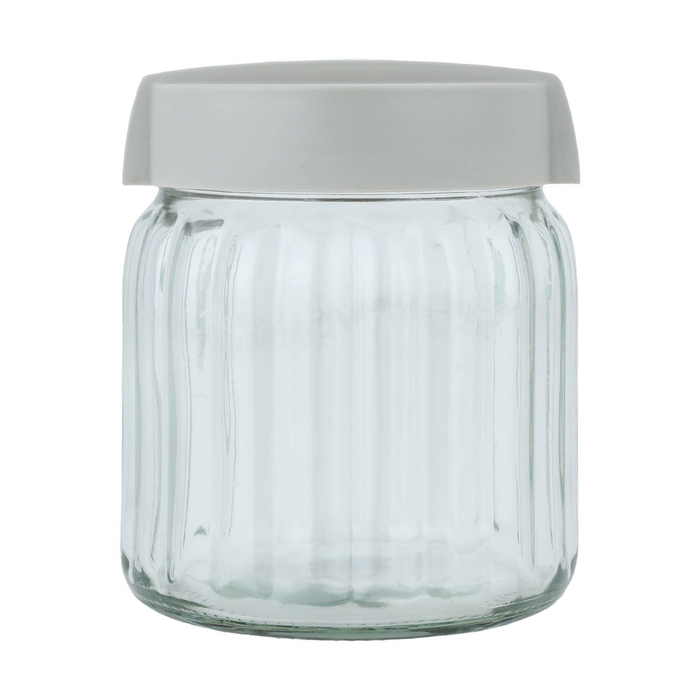 Al Saif Gallery glass container, 1 liter, lid - transparent product image 1