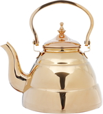 Al Saif Plus Diriyah Steel Teapot Set, 3 Pieces, 1.2/1.6/2.0 Liter - Gold product image 3