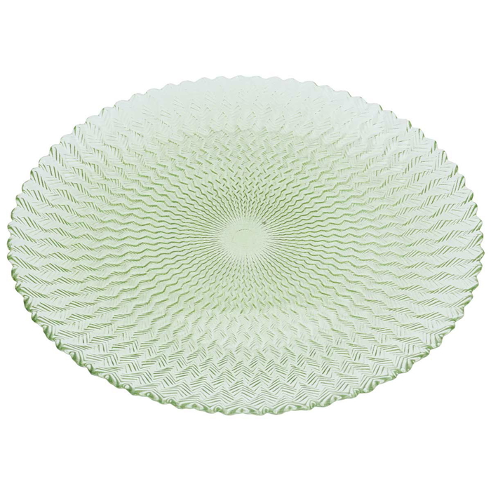 Al Saif Gallery Glass Serving Plate, 28X28X2 Cm - Green product image 1