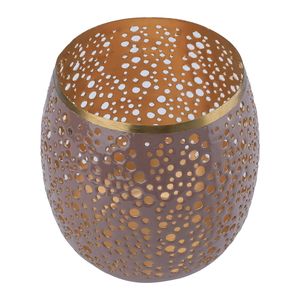 Al Ain Al Andalusia Indian Steel Lantern, 14 X 14 X 16 Cm - Golden Brown product image