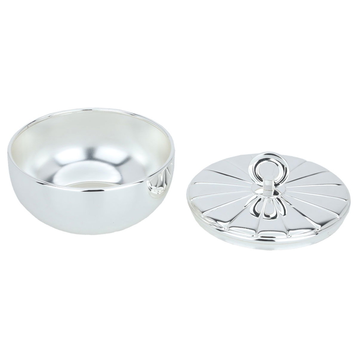 Al Saif Gallery steel date, 13 cm, engraved circle, with lid - silver product image 2