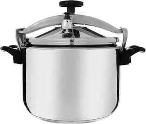 Al Saif Gallery Steel Pressure Cooker, 15 Liters - Silver product image