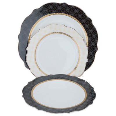 Al Saif Gallery porcelain dining set, 65 pieces - white product image 5