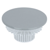 Al Saif Gallery steel serving stand, 11 x 20 x 20 cm, round - light grey product image 2