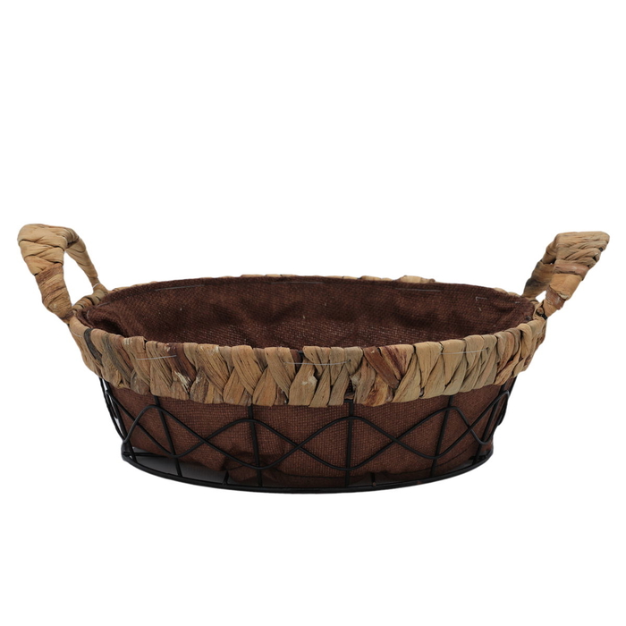 Al Saif Gallery Wicker Serving Basket, Round, Deep - Brown product image 2