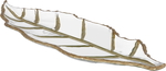 Al Saif Gallery glass sweet dish, 41.5 x 15 x 2.5 cm, leaf shape - transparent product image 1