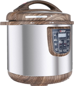 Edison Electric Pressure Cooker with Granite Bowl, 1000W, 6L, 10 Programs, GT601-W/WD1 - Wood Beige product image 2