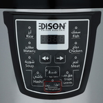 قدر ضغط إديسون، 1300 واط، 8 لتر، قدر داخلي تيفال - فضي اسود product image 2