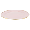 Al Saif Gallery Steel Serving Plate, 30 cm, Round - Light Pink product image 1