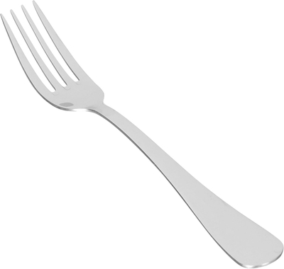 Al Saif Gallery steel fork set, plain, 6 pieces - silver product image 2