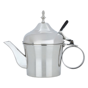 Al Saif Gallery Steel Teapot, 1.5 Liter, Round - Silver product image