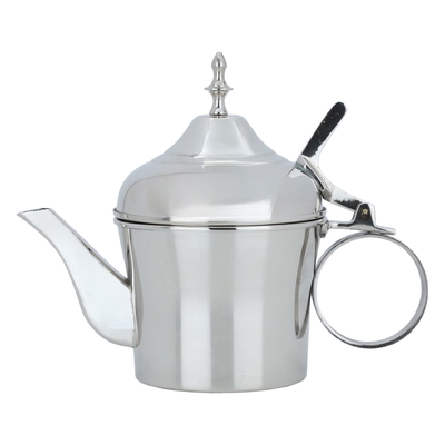 Al Saif Gallery Steel Teapot, 1.5 Liter, Round - Silver product image 1