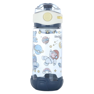 Al Saif Gallery plastic water bottle for children, 580 ml, with lid - blue product image