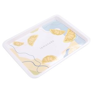 Al Saif Gallery plastic serving tray, 28 x 21 x 2 cm, rectangle - white product image