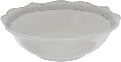 Victoria Al Saif Gallery porcelain dining set, 166 pieces, silver embossed, golden line - white product image 3